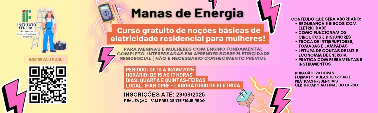 Projeto de extensão “Manas de Energia”