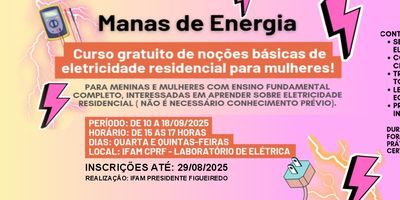 Projeto de extensão “Manas de Energia”
